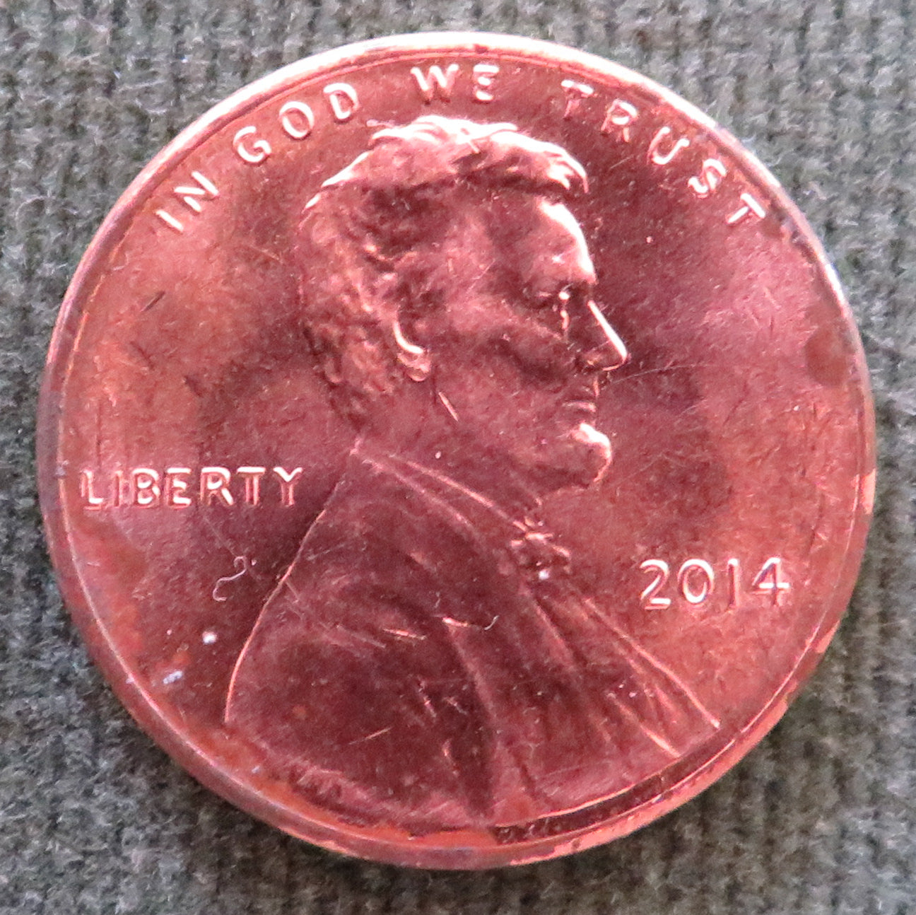 USA American 2014 1 Cent Shield Coin - Circulated