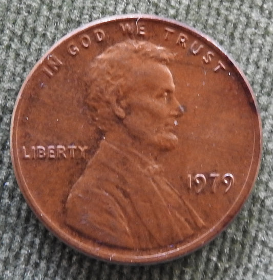 USA American 1979 1 Cent Lincoln Memorial Coin - Circulated