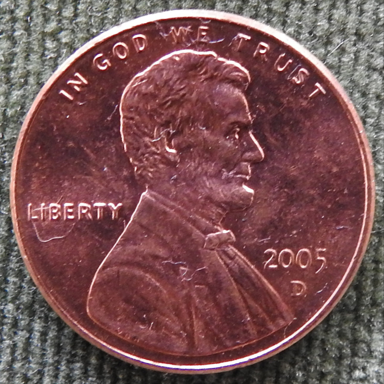 USA American 2005 D 1 Cent Lincoln Coin