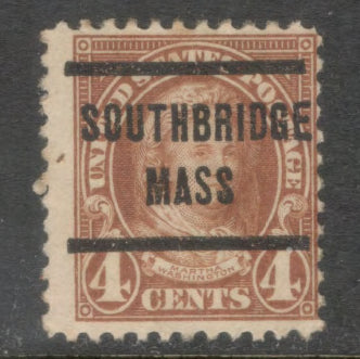 USA America 1923 4c Yellowish Brown Martha Washington Stamp - Perfin: 11.0