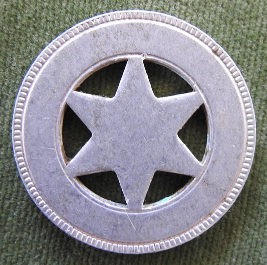 USA America 1905 Lewis & Clark Fair Aluminum Punch Star Token - By A. E. Sheppard