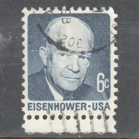 USA America 1970 6c Prominent Americans - Dwight D. Eisenhower Stamp - Cancelled