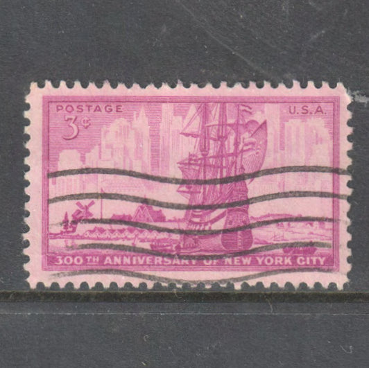 USA America 1953 3c The 300th Anniversary of New York City Stamp - Cancelled