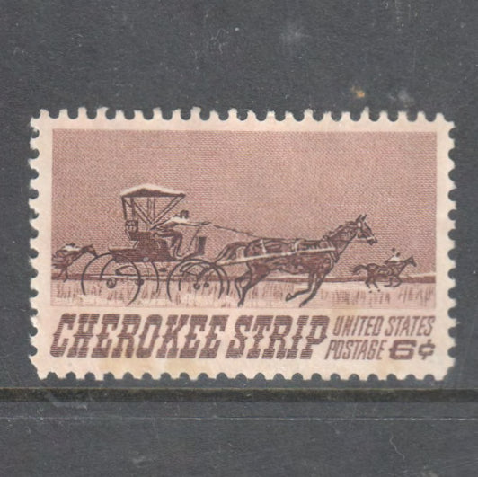 USA America 1968 6c Cherokee Strip Stamp - Cancelled