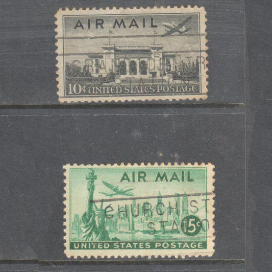 USA America 1947 Air Mail Partial Stamp Set - Cancelled