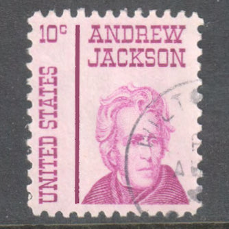 USA America 1967 10c Prominent Americans - Andrew Jackson Stamp - Cancelled