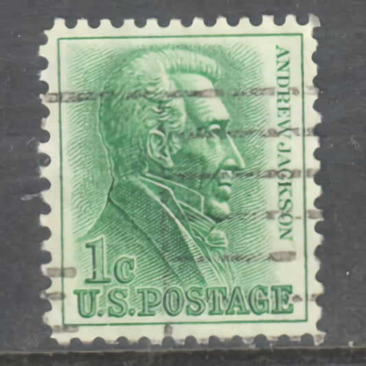 USA America 1963 1c Andrew Jackson Stamp - Cancelled