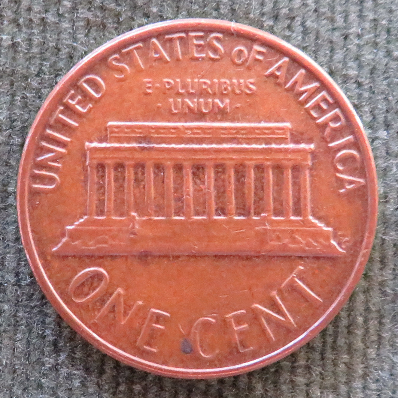 USA American 1976 D 1 Cent Lincoln Monument Coin - Circulated