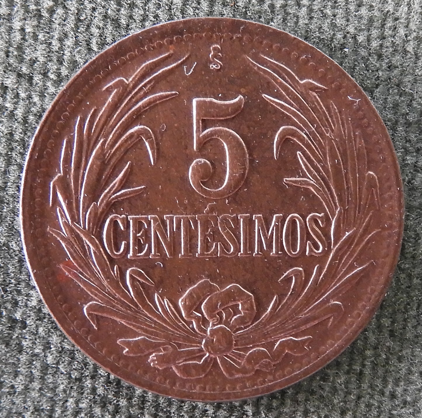 Uruguay 1948 S 5 Centesimos Coin - Circulated