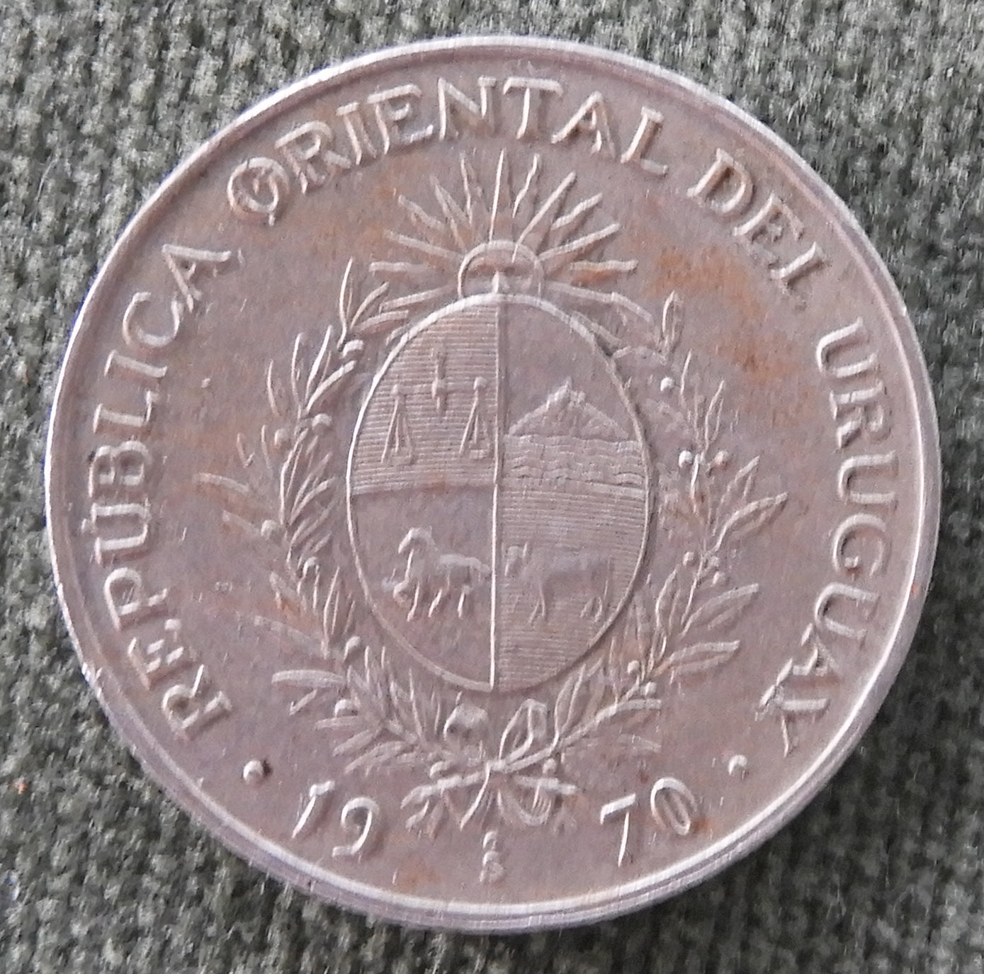 Uruguay 1970 S 20 Pesos Coin
