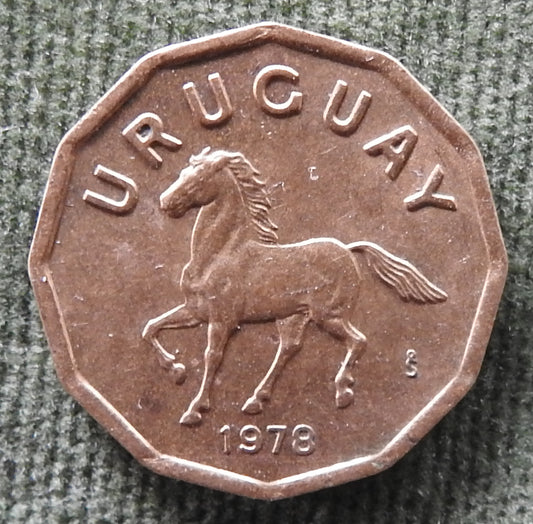 Uruguay 1978 10 Centesimos Horse Coin