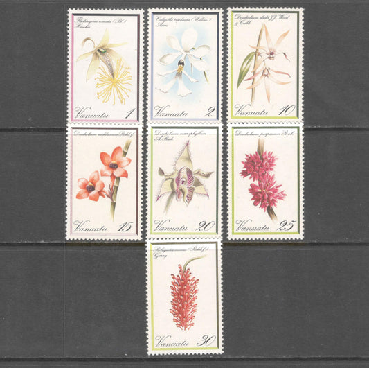 Vanuatu 1982 Orchids Partial Stamp Set