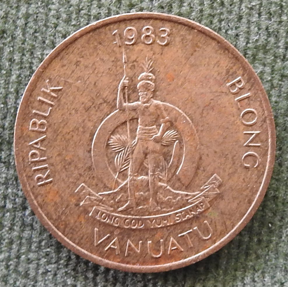 Vanuatu 1983 2 Vatu Triton Shell Coin