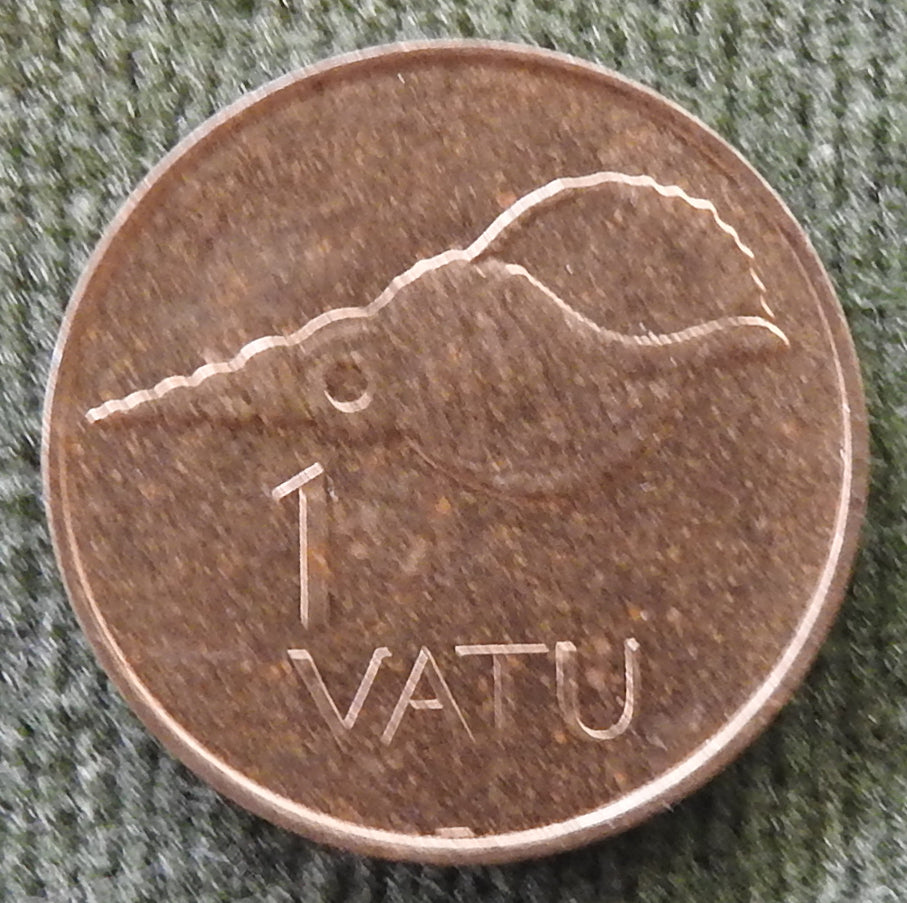 Vanuatu 1990 1 Vatu Triton Shell Coin