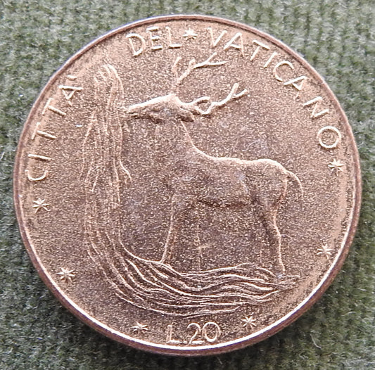 Vatican 1977 20 Lira Paul VI Vatican Coin