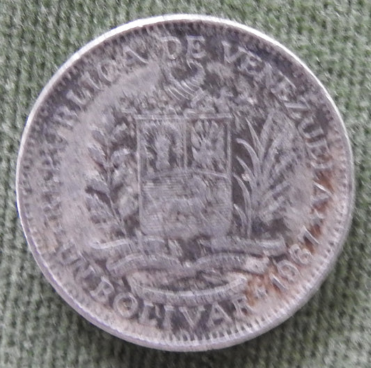 Venezuela 1967 1 Bolivar The Arms Of Venezuela Coin