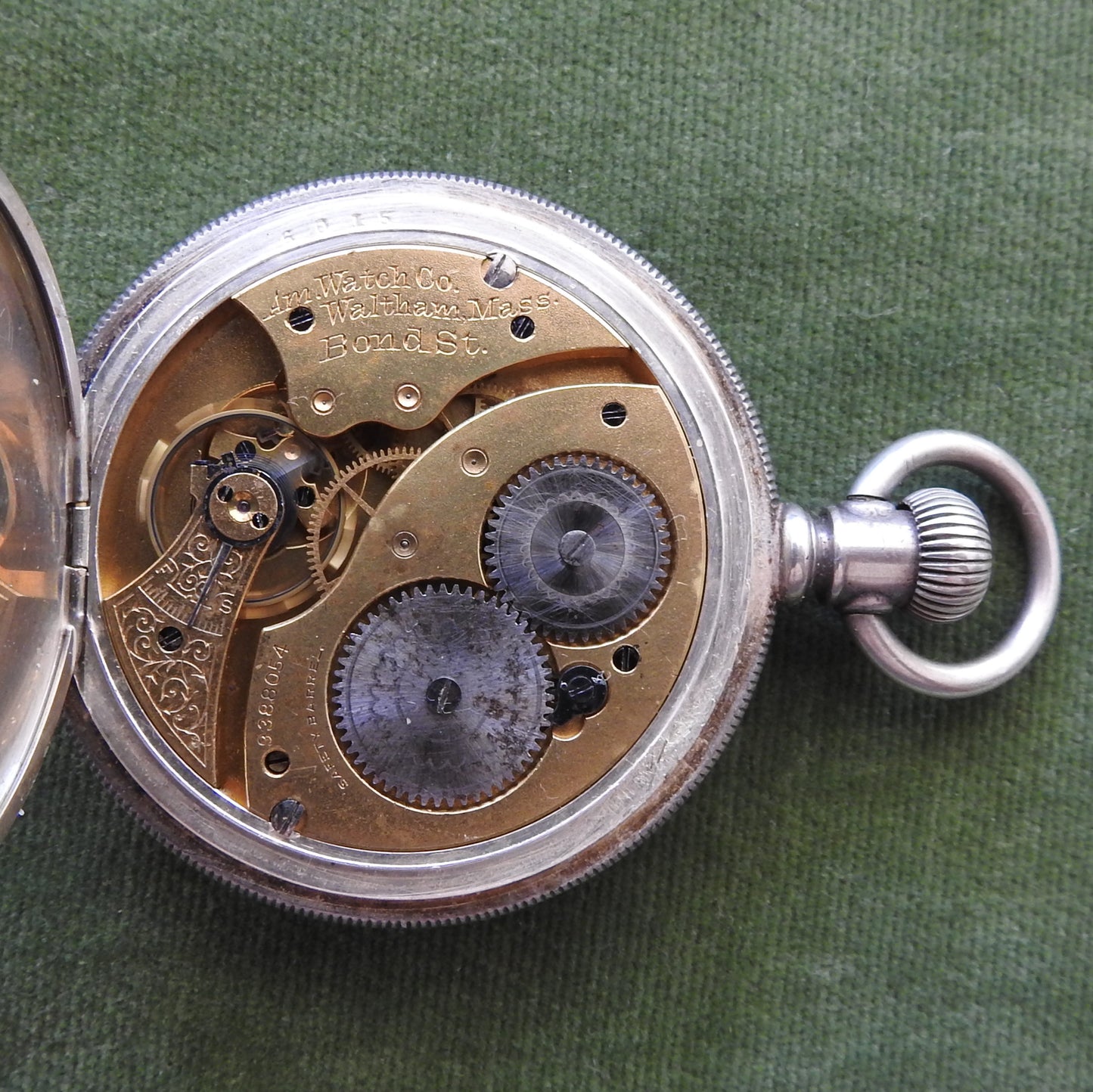 Waltham A.W.W.Co. 925 Full Hunter Sterling Silver Pocket Watch (Slimline)