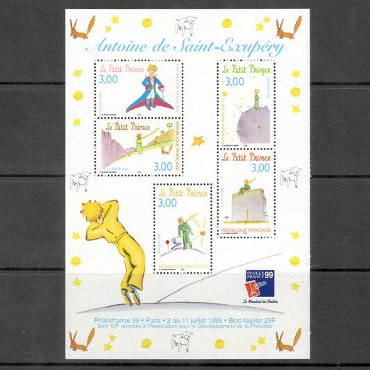 France 1998 3.00 Franc PHILEXFRANCE '99 Multicoloured Mini Stamp Sheet
