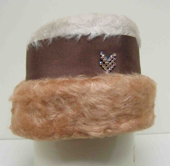 Brushed woollen hat c1960