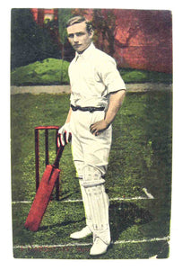 Postcard of an unknown cricketer / batsman in unused condition.