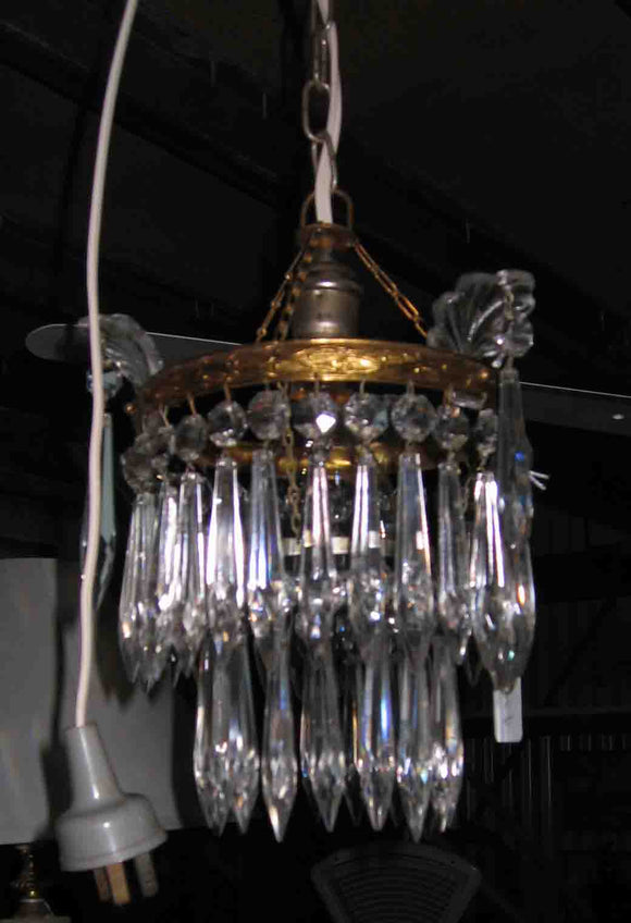 Crystal 2 tier chandelier