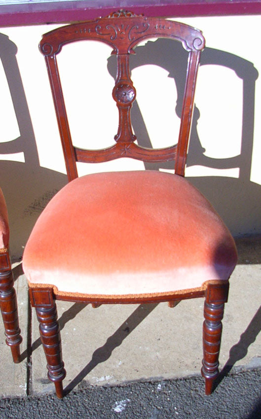 Victorian walnut chairs