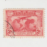 Australian 1930 2 Penny Rose Red Kingsford Smith Stamp