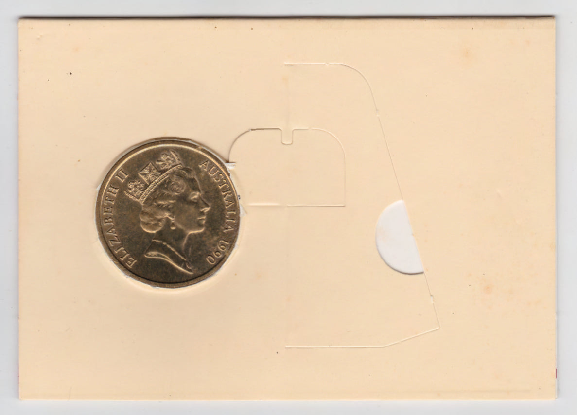 Australian 1990 5 Dollar Coin in Presentation Pack Anzac 75th Anniversary