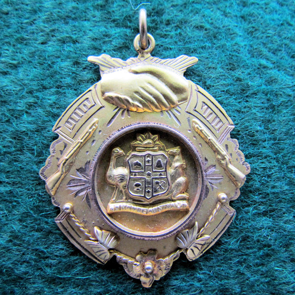 9ct Gold Australian Commonwealth Military Forces Fob 1919