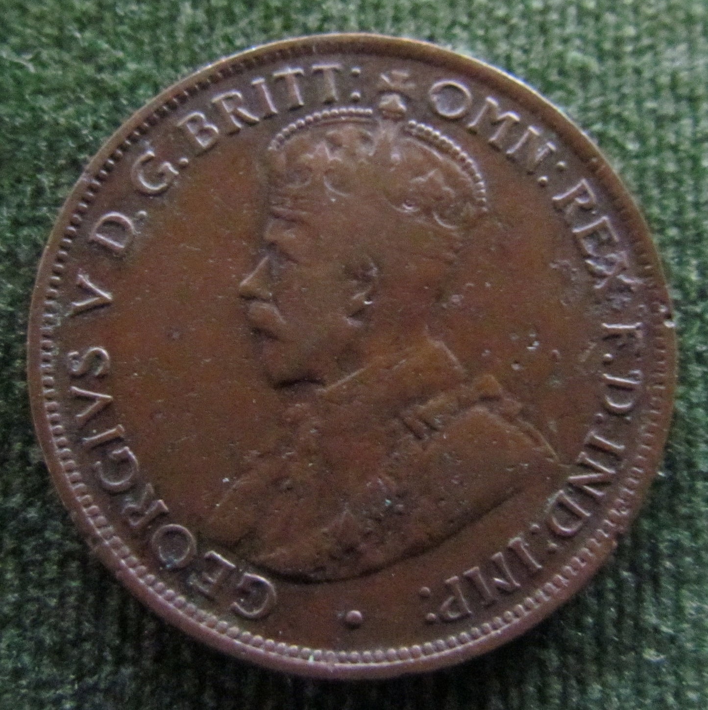 Australian 1912 1/2d Half Penny King George V Coin
