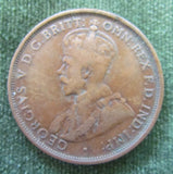 Australian 1913 1d 1 Penny King George V Coin
