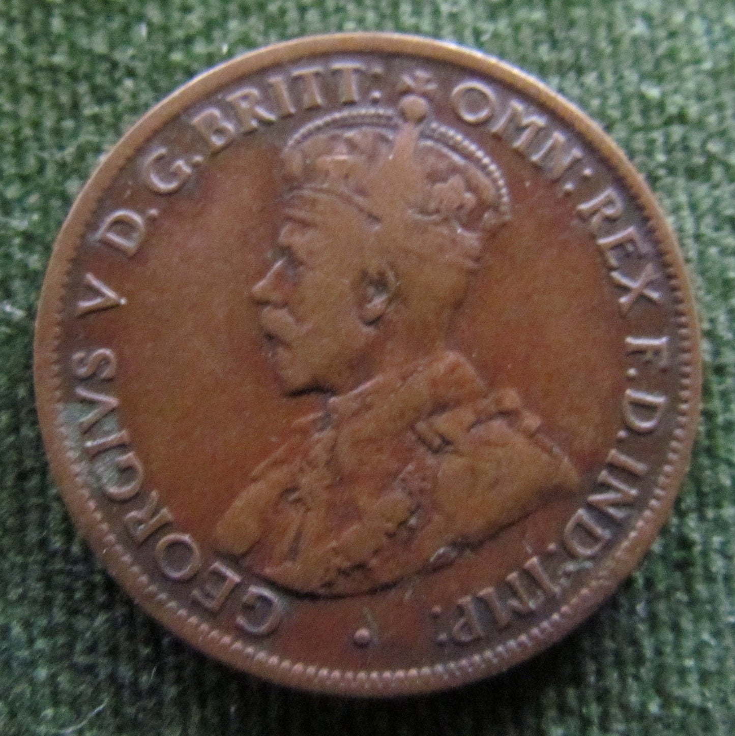 Australian 1914 1/2d Half Penny King George V Coin