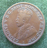 Australian 1918 1d 1 Penny King George V Coin