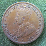 Australian 1919 Penny King George V Coin