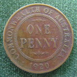 Australian 1920 1d 1 Penny King George V Coin