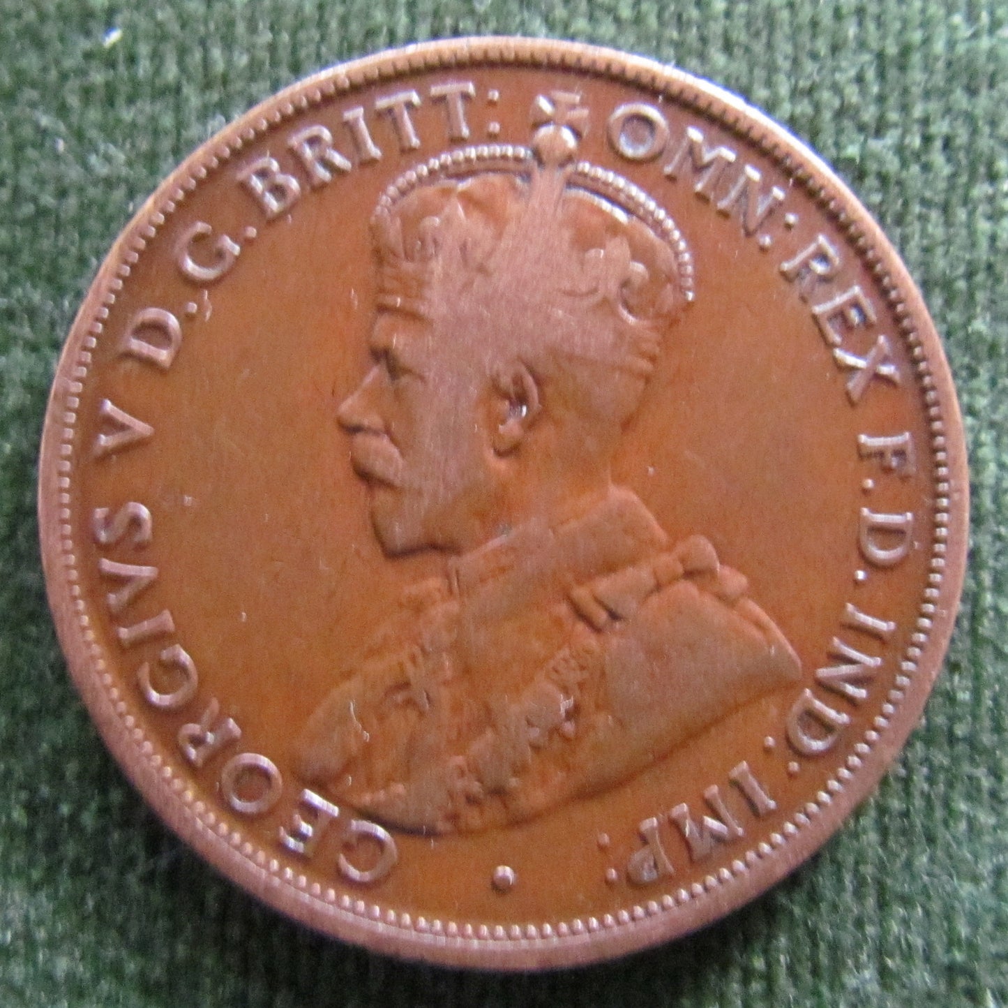 Australian 1920 1d 1 Penny King George V Coin - Variety Planchet Errors