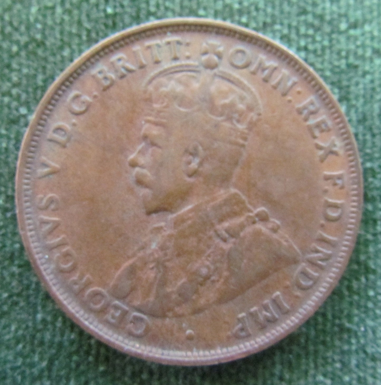 Australian 1921 1d 1 Penny King George V Coin