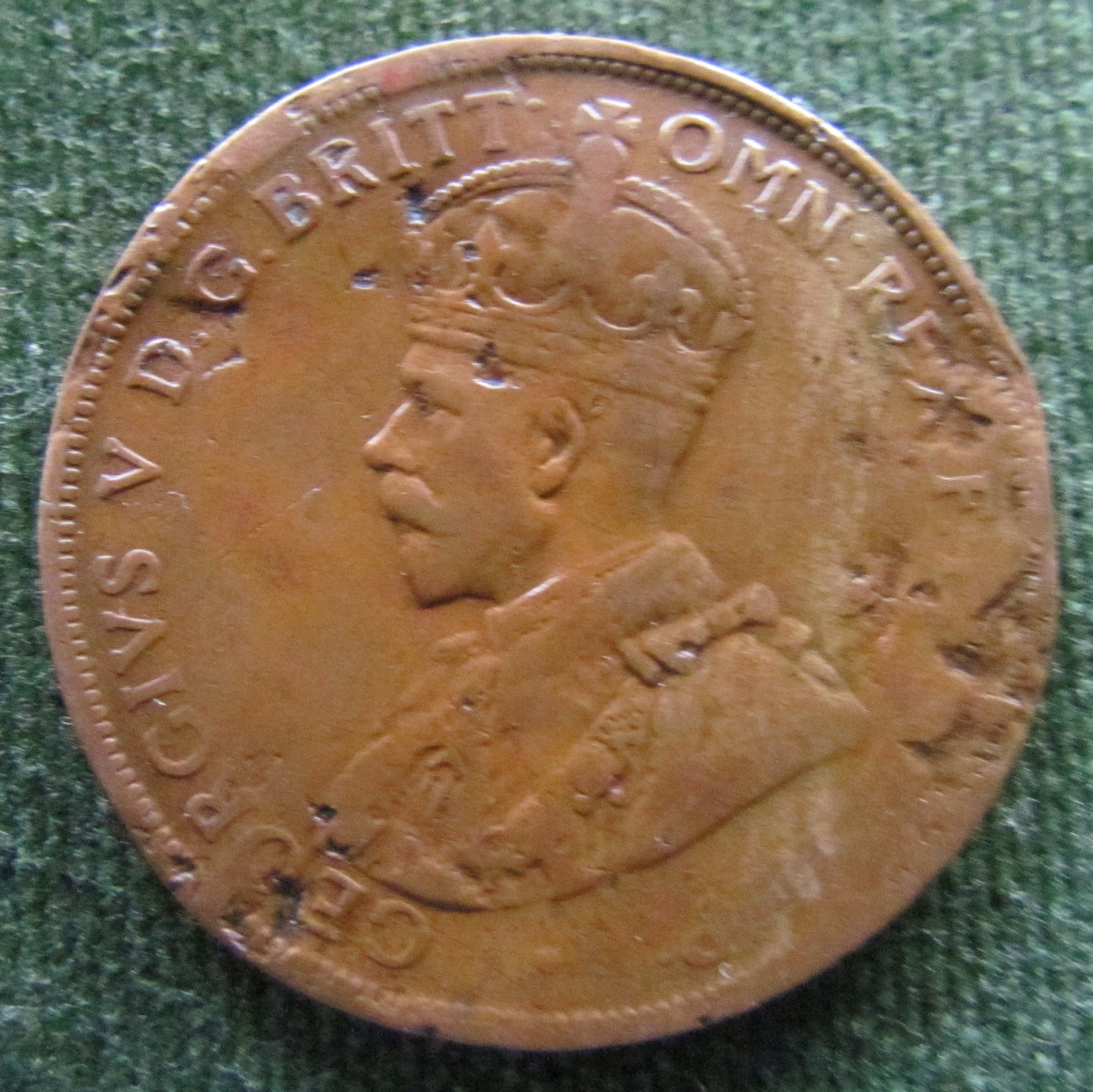 Australian 1922 1d 1 Penny King George V Coin - Variety Die Issues