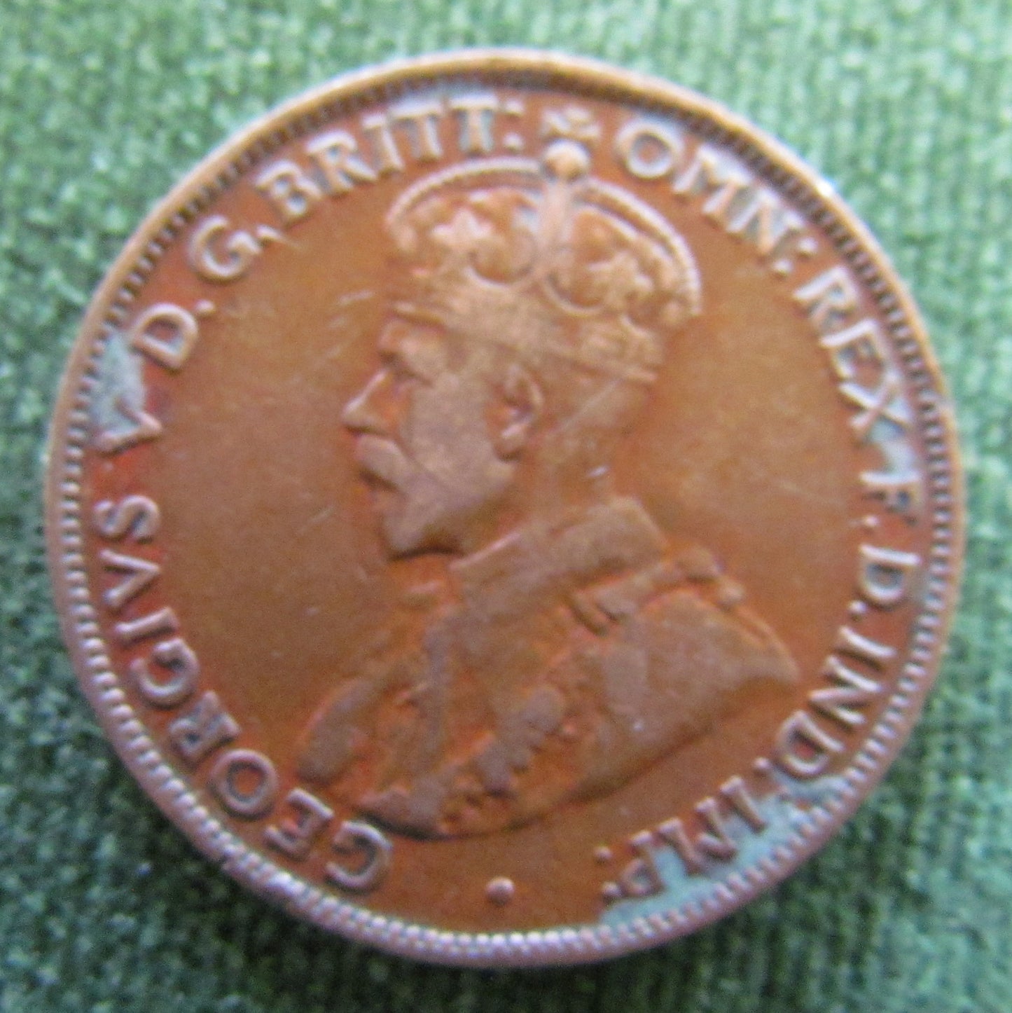 Australian 1926 1/2d Half Penny King George V Coin