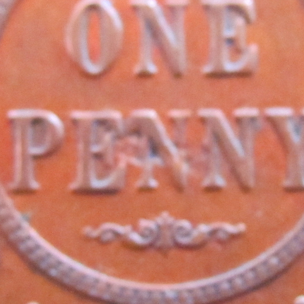 Australian 1927 1d 1 Penny King George V Coin - Variety Planchet Error