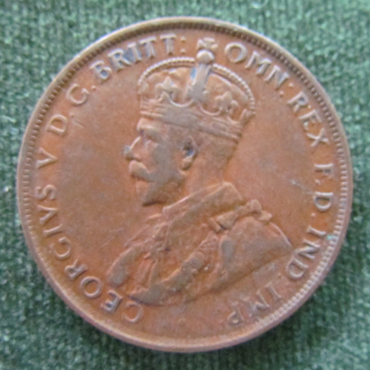 Australian 1928 1d 1 Penny King George V Coin