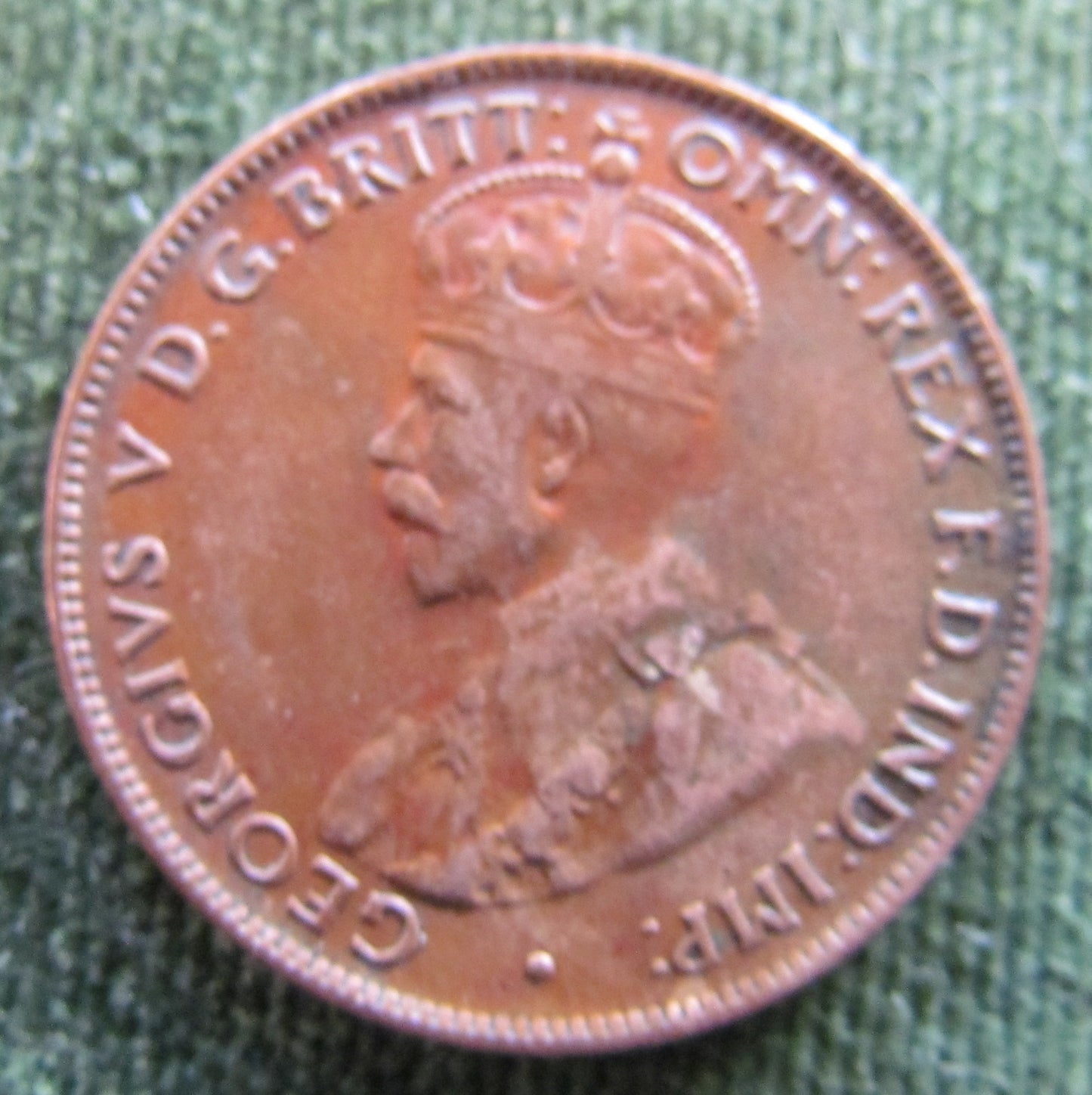 Australian 1932 1/2d Half Penny King George V Coin