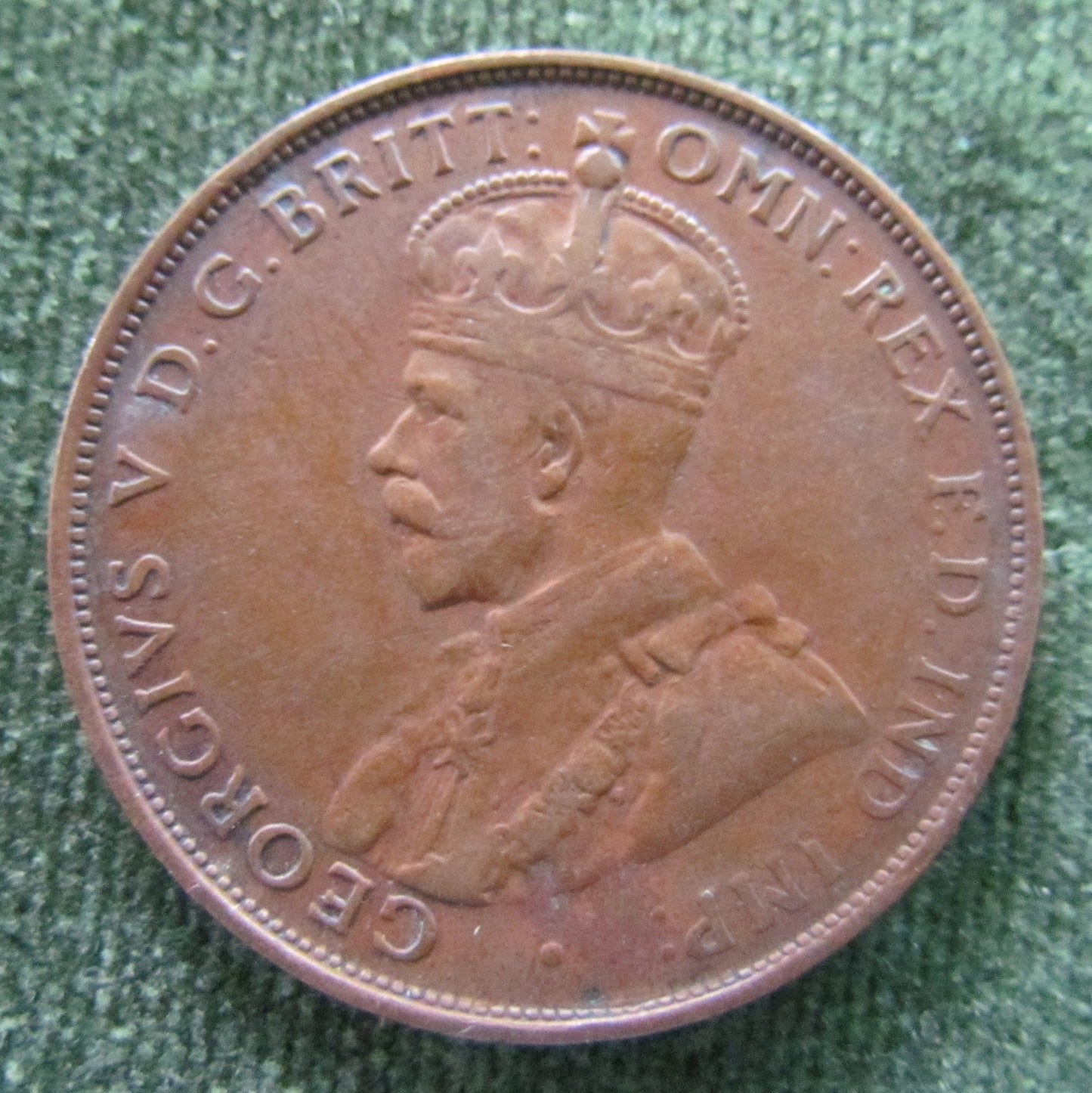 Australian 1935 1d 1 Penny King George V Coin
