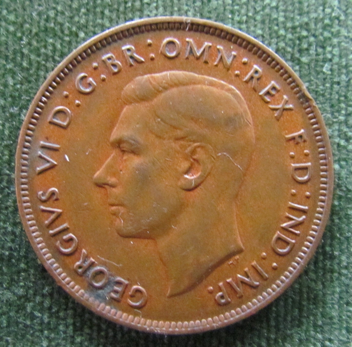 Australian 1938 1d 1 Penny King George VI Coin