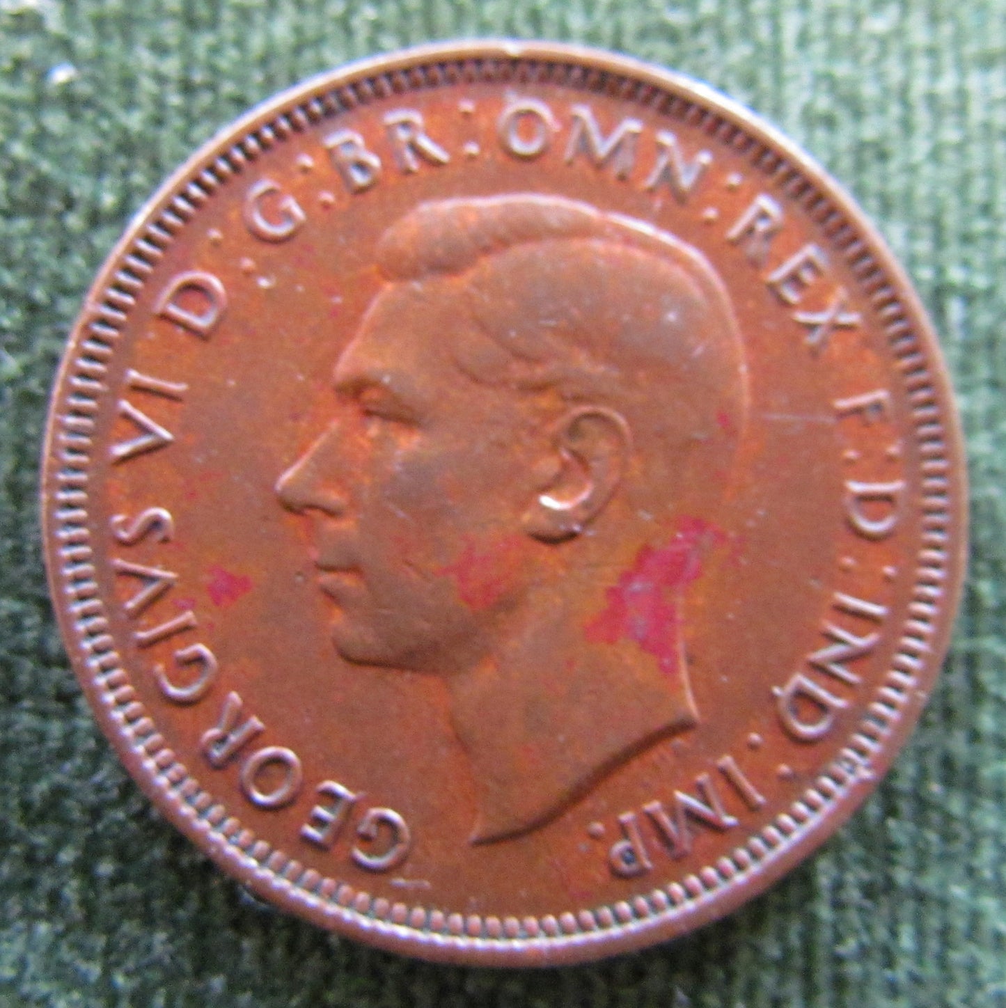 Australian 1938 1/2d Half Penny King George VI Coin