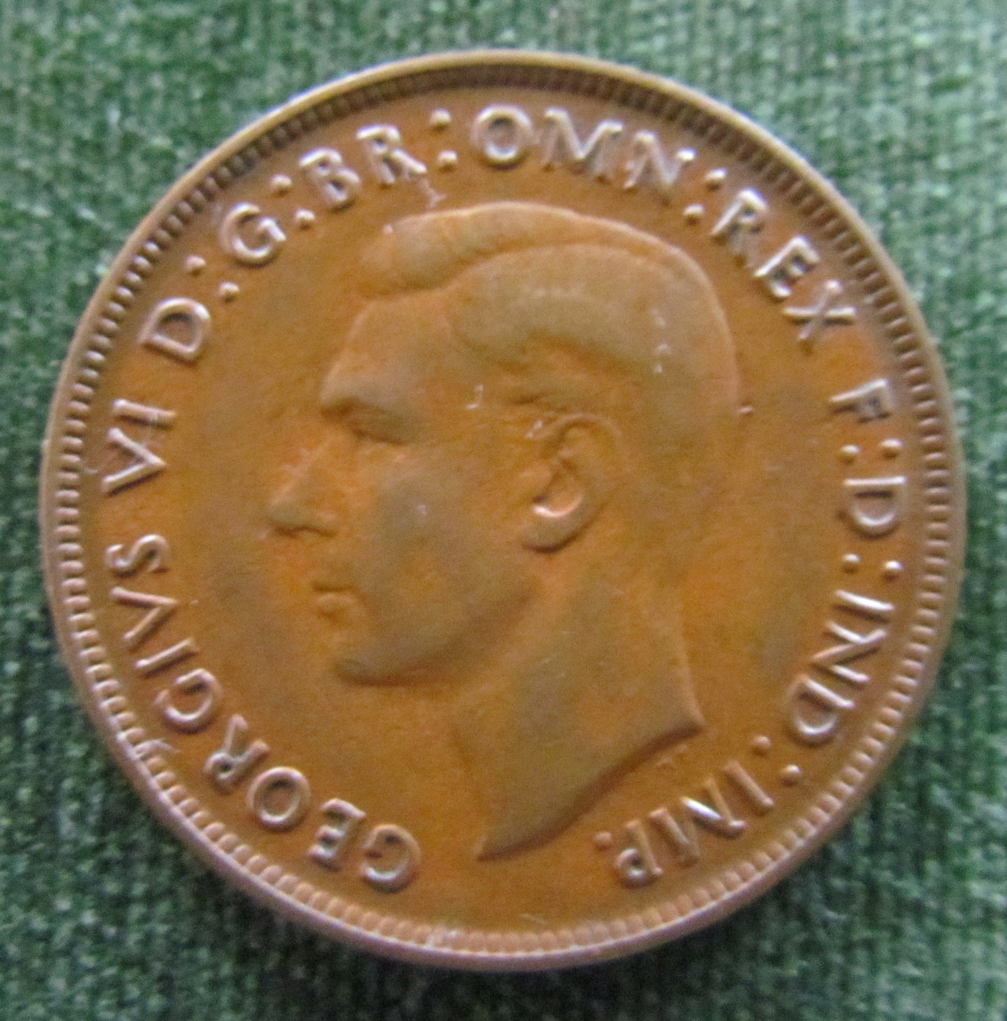 Australian 1939 1d 1 Penny King George VI Coin