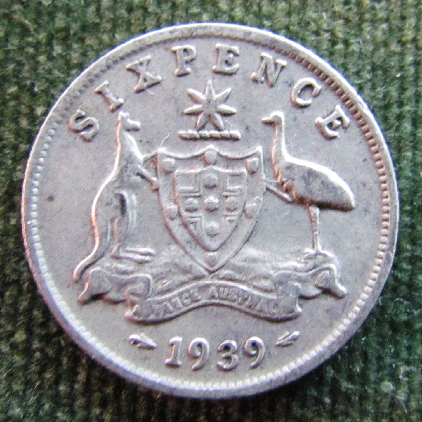 Australian 1939 6d Sixpence King George VI Coin - Circulated