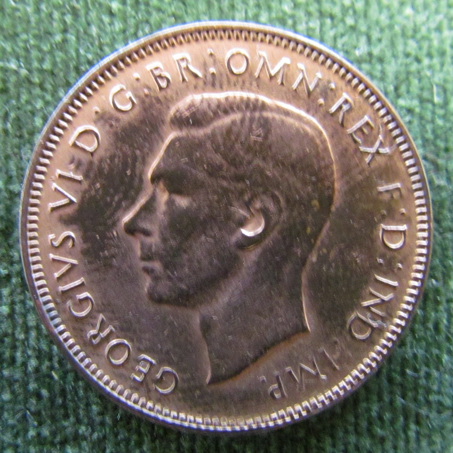 Australian 1941 1/2d Half Penny King George VI Coin - Low Circulation