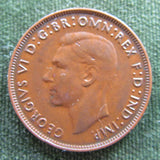 Australian 1941KG 1d 1 Penny King George VI Coin
