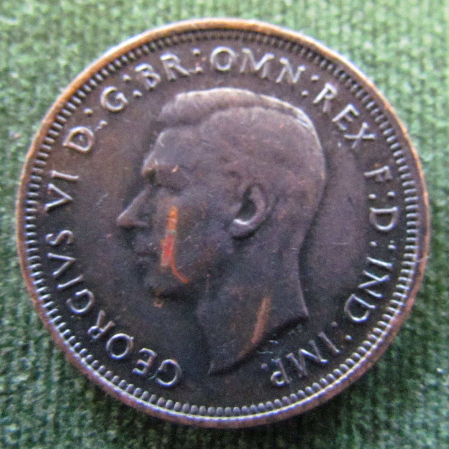 Australian 1946 1/2d Half Penny King George VI Coin - Low Circulation